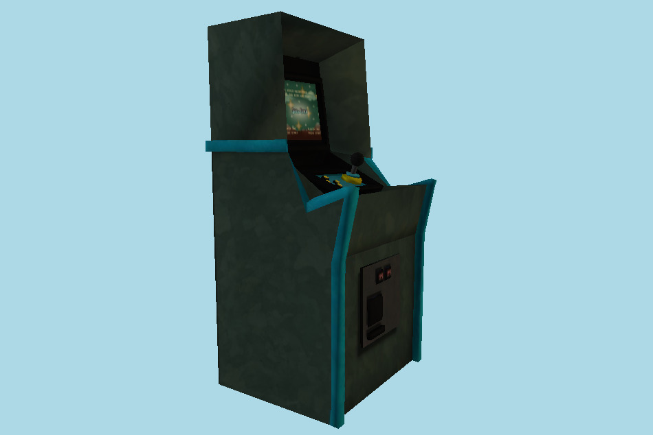 Arcade Game Lowpoly 3d model