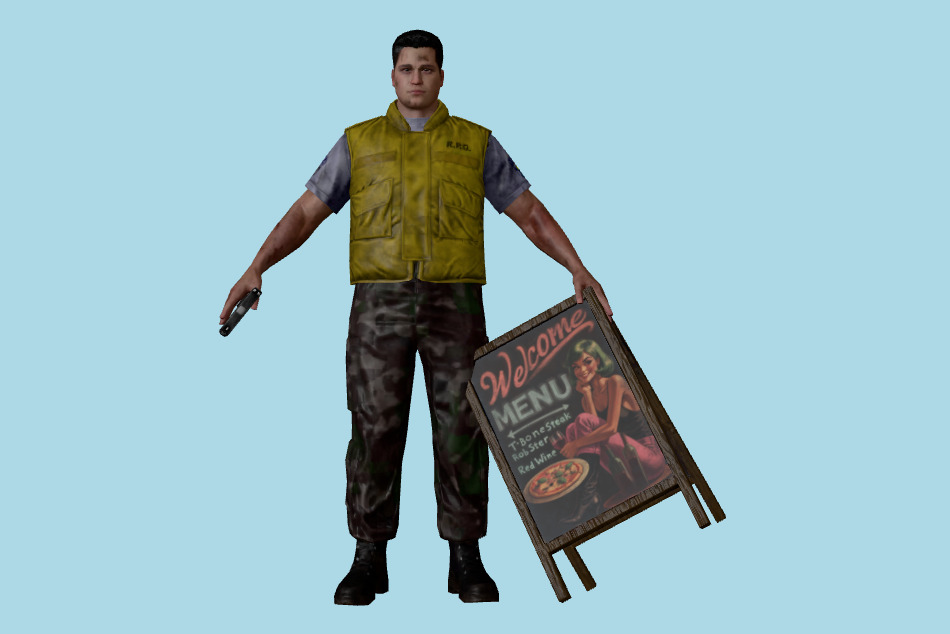 Resident Evil Survival Unit: Brad 3d model