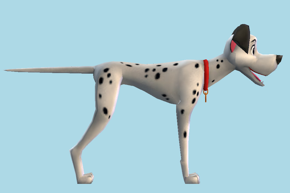 Kingdom Hearts Pongo Dog 101 Dalmatians 3d model
