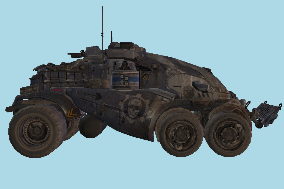 Gears Of War - Armadillo Military Car 3d model