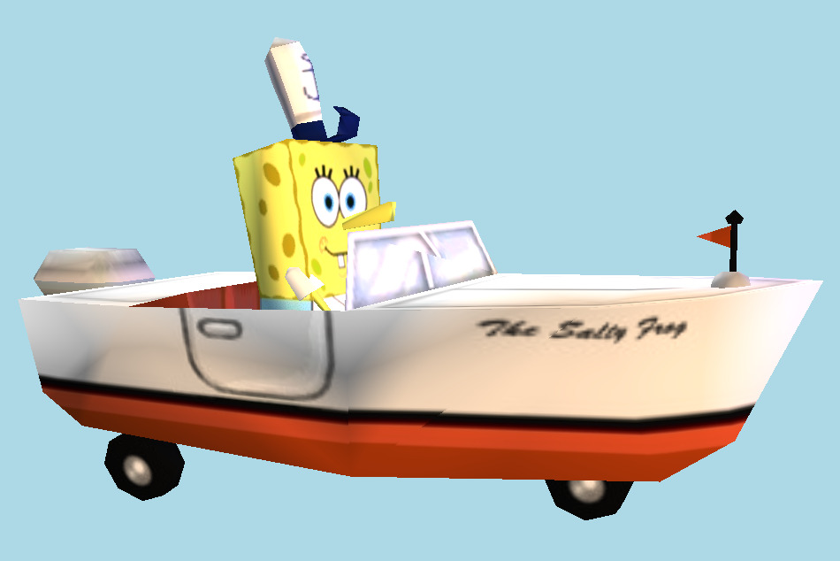 spongebob boat mobile