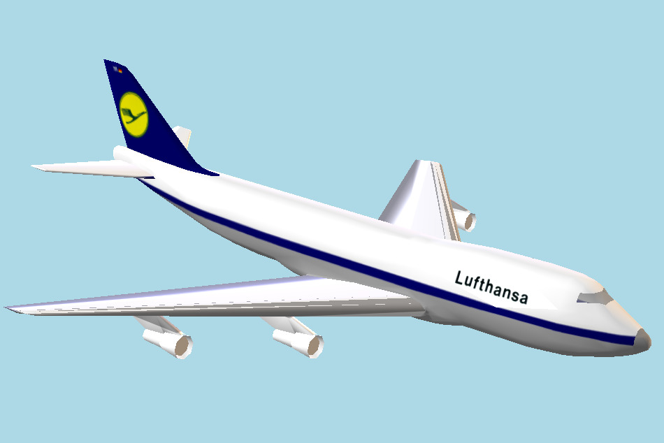 Boeing 747 Aircraft 3d model