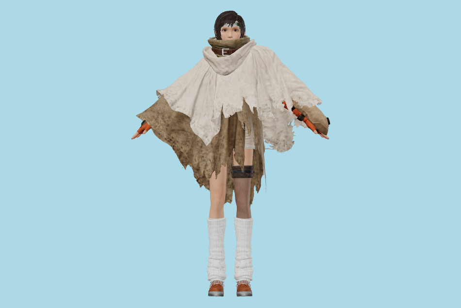 Final Fantasy VII Remake - FFVII Yuffie Moogle 3d model