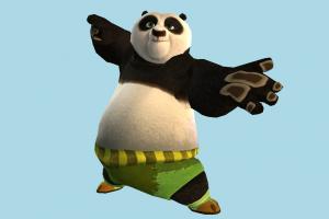 Panda panda, animal-character, kungfu, bear, character, animal, animals, cartoon