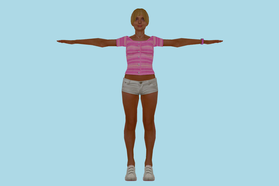 Female Girl 3d model