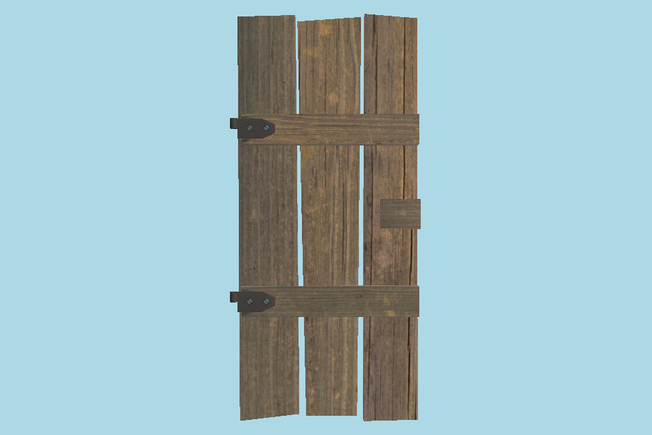 Shelffence Door Planks 3d model