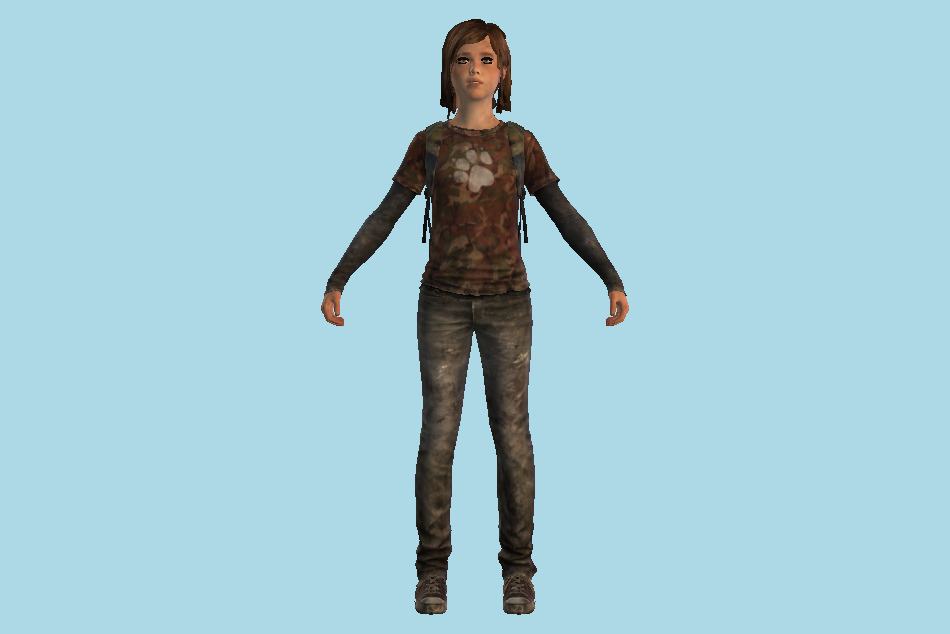 Ellie Dust Outfit 3d model