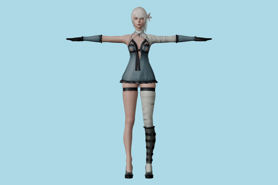 Nier Reincarnation - Kaine 3d model