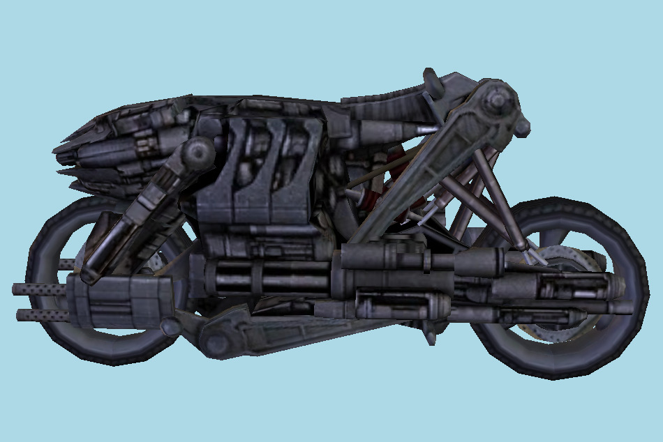 Terminator Salvation Mototerminator Bike 3d model
