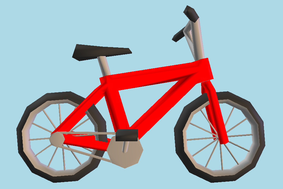 Bicycle Low-poly 3d model