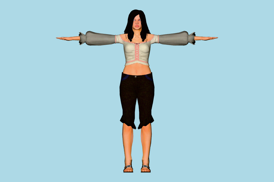 Urban Girl 3d model