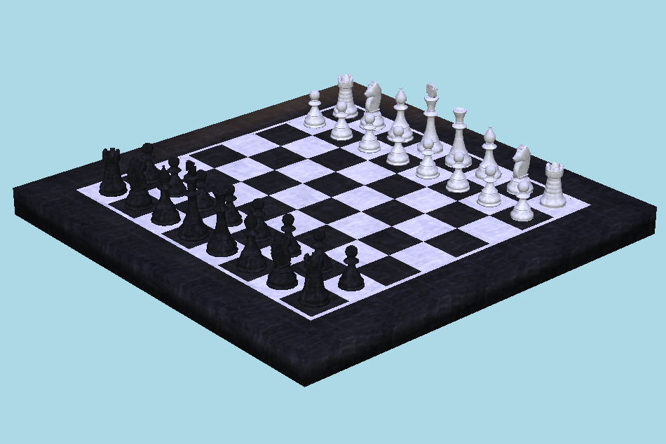 Chess Set 3d model