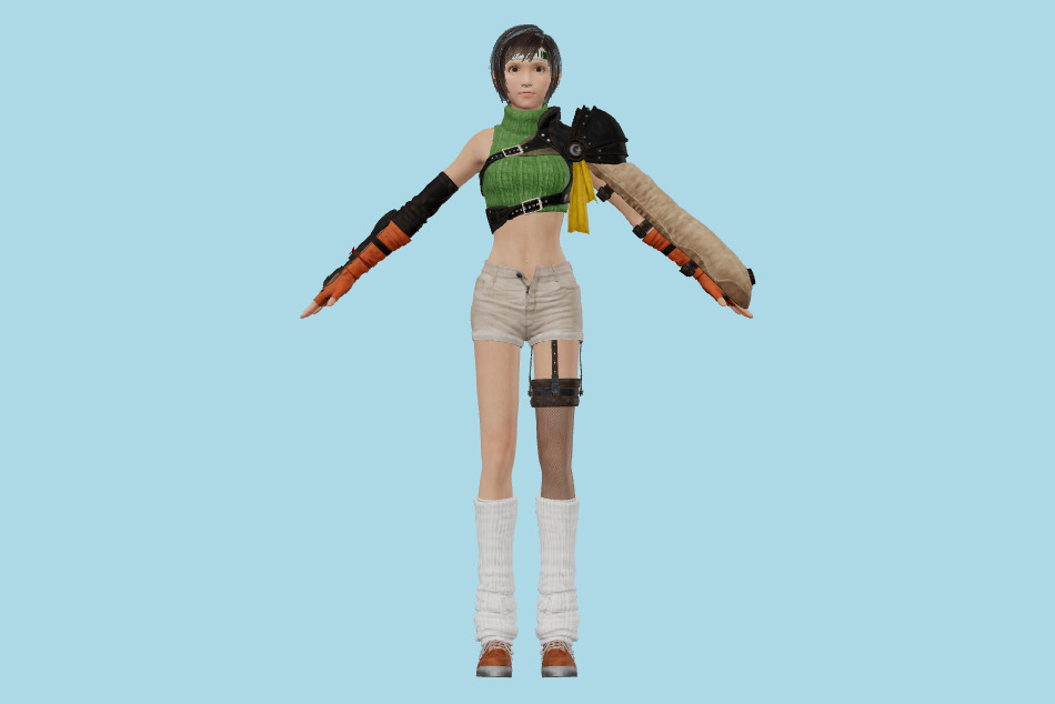 Final Fantasy VII Remake - FFVII Yuffie 3d model