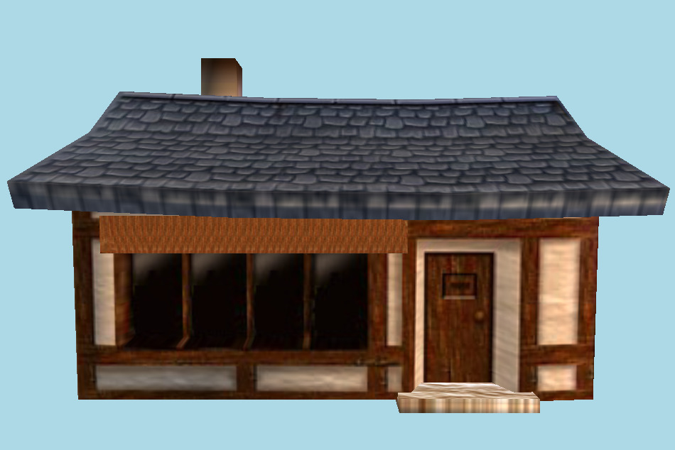 Shop Building 3d model