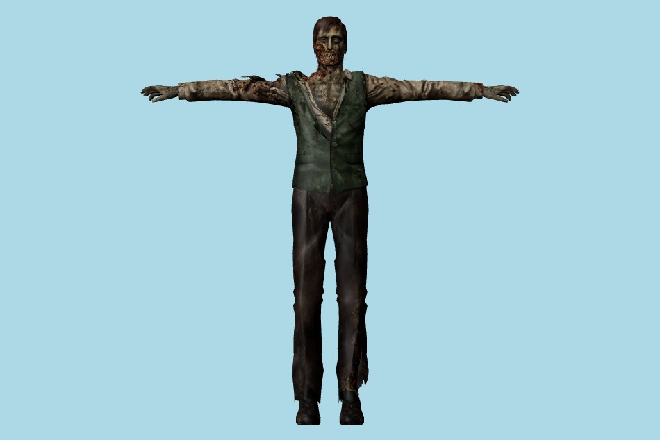 Resident Evil: Chronicles - Mansion Zombies 3d model