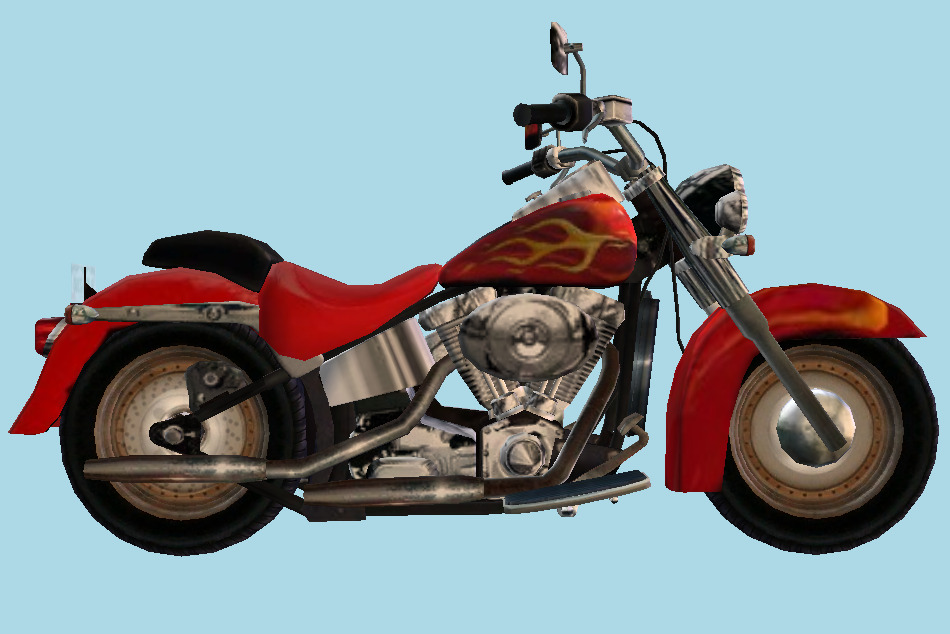 Harley-Davidson Motorcycle Bike 3d model