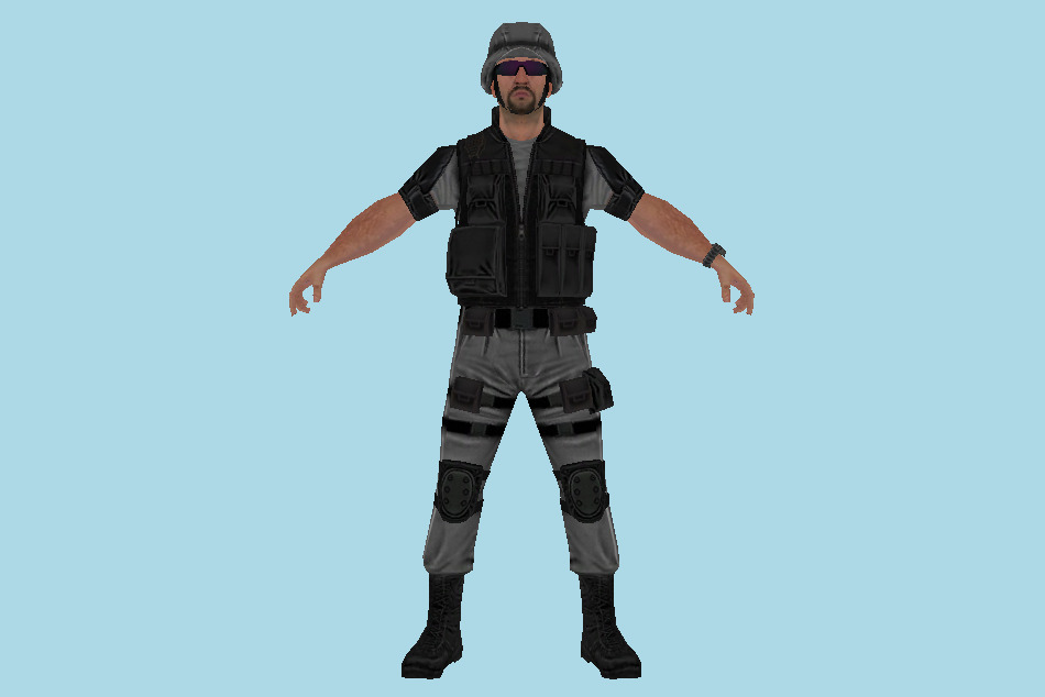 Guard Soldier 3d model