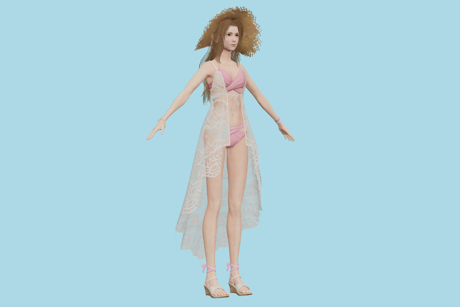 Final Fantasy Ever Crisis - FFVII Aerith (Sunny Robe) 3d model
