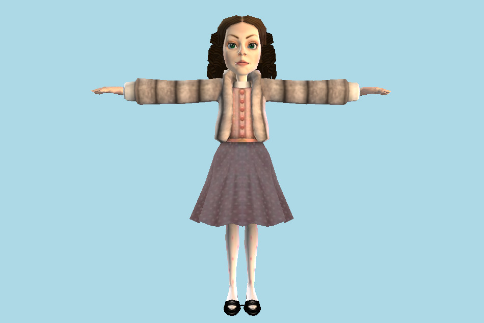 Charlie and the Chocolate Factory Veruca Salt Girl 3d model