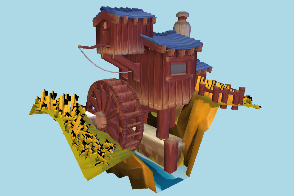 Water Mill 3d model