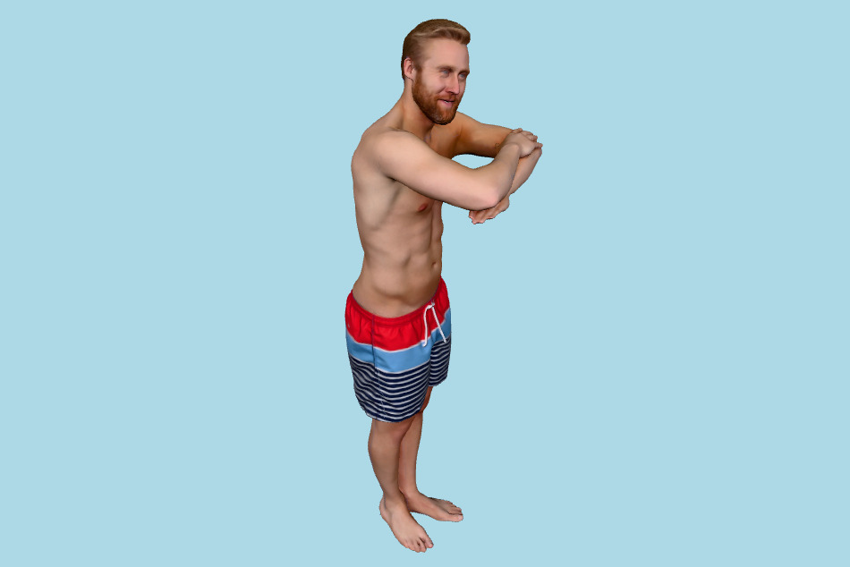 Kent Posed Swimwear 3d model