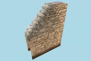 Stairs stair, wall, stronghold, castle, tower, build, structure