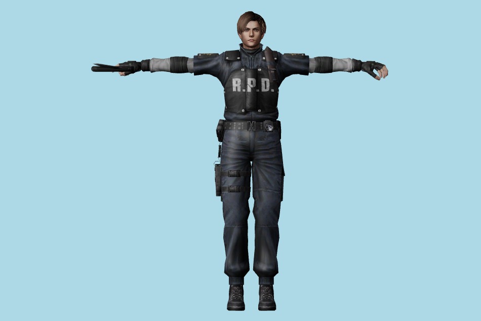Resident Evil: Chronicles - RE2 Leon 3d model