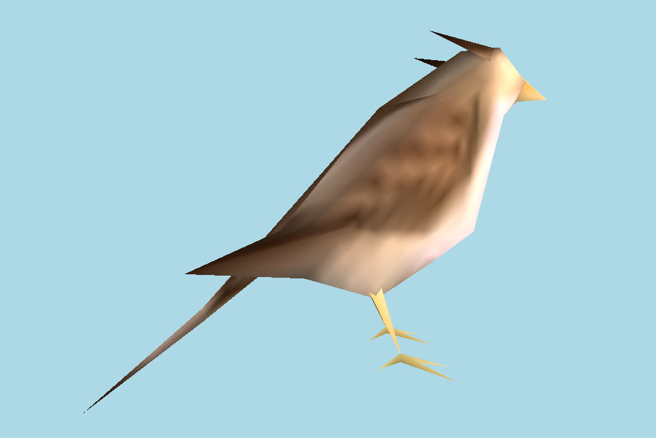 Window Bird 3d model