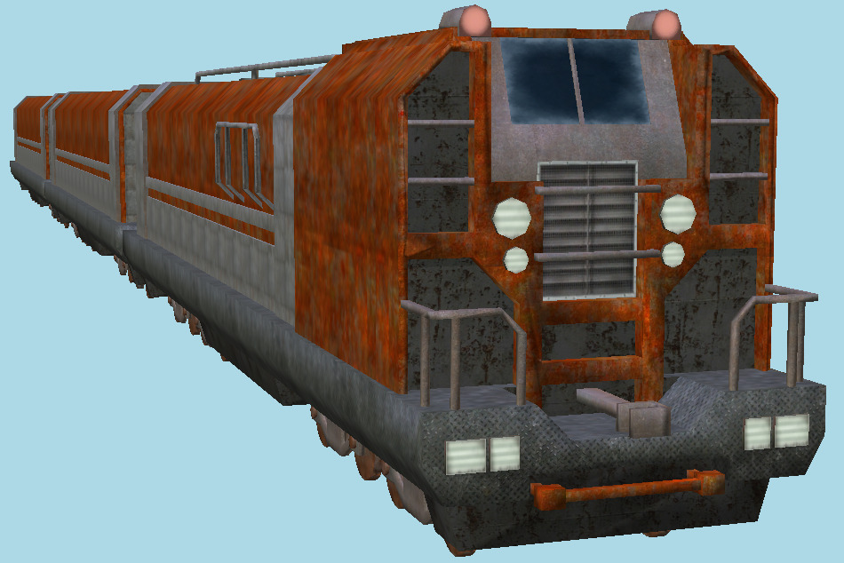 RE2 Escape Train 3d model