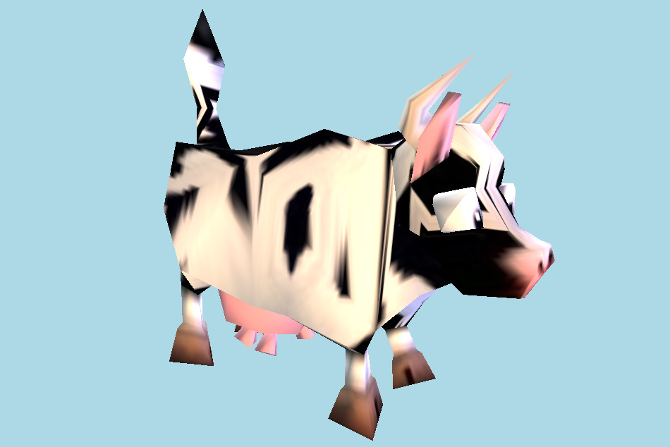 Earthworm Jim 3D Cow 3d model
