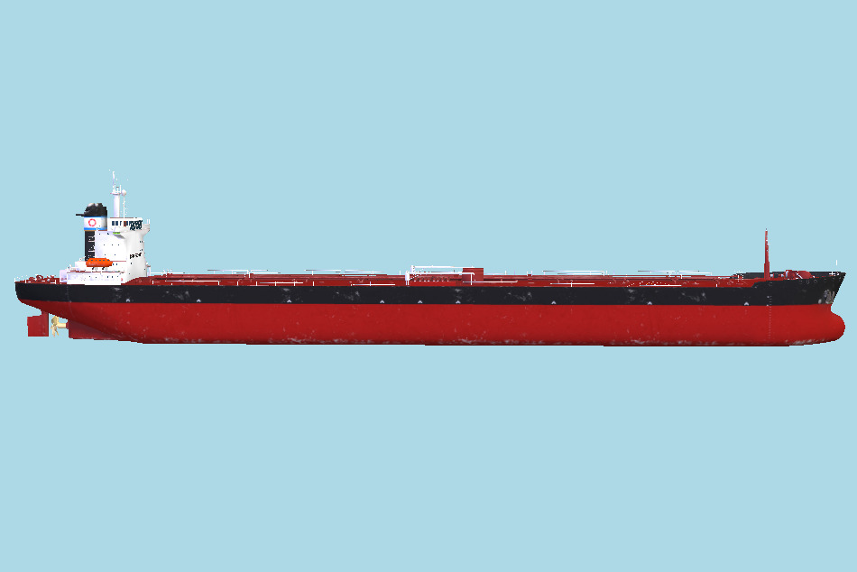 Panamax Oil Tanker Ship 245m 3d model