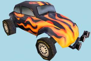Car Low-poly car, mountainous, truck, vehicle, transport, carriage, low-poly