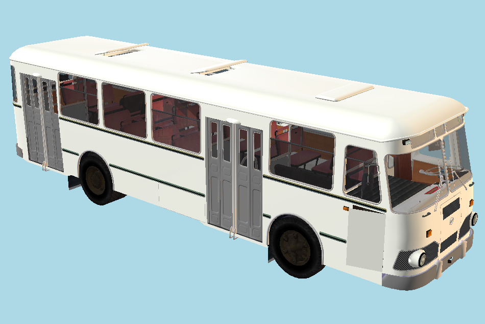Liaz 677 Coach Bus 3d model