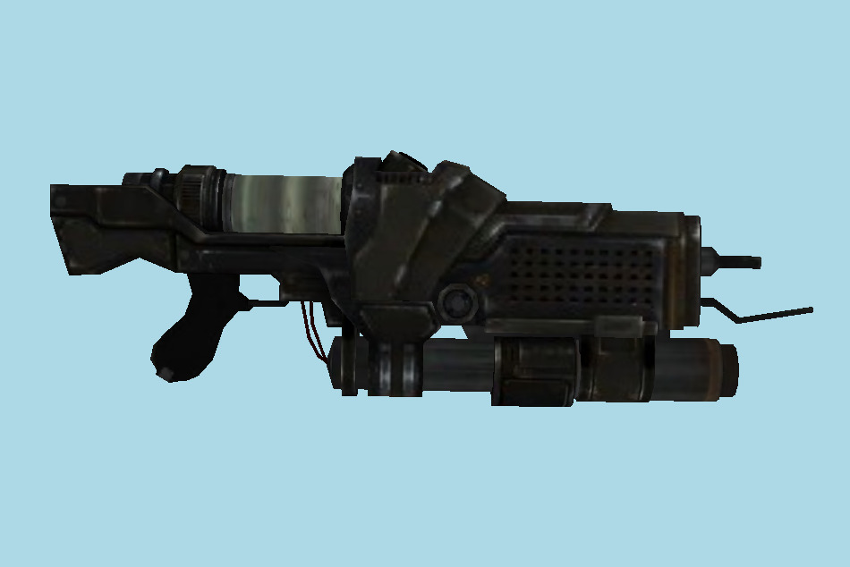Flame Thrower Gun 3d model