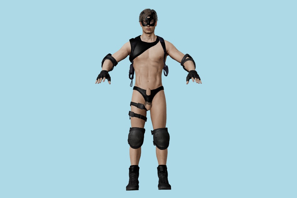 Resident Evil 2 (Remake) - RE2 Sexy Cat Leon 3d model