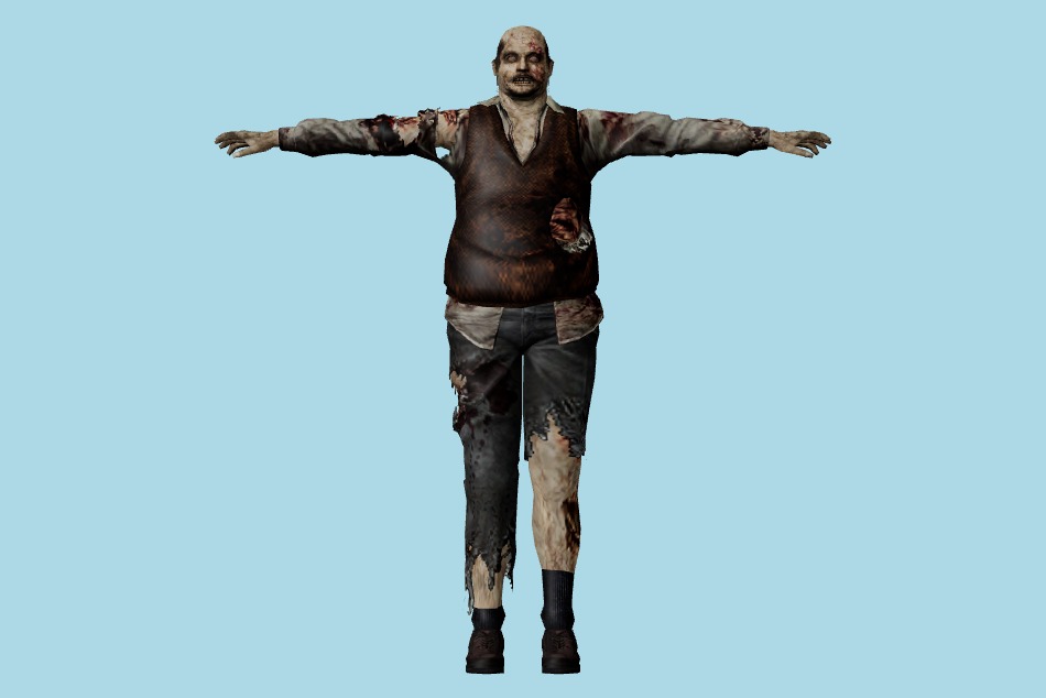 Resident Evil: Chronicles - Mansion Zombies 3d model