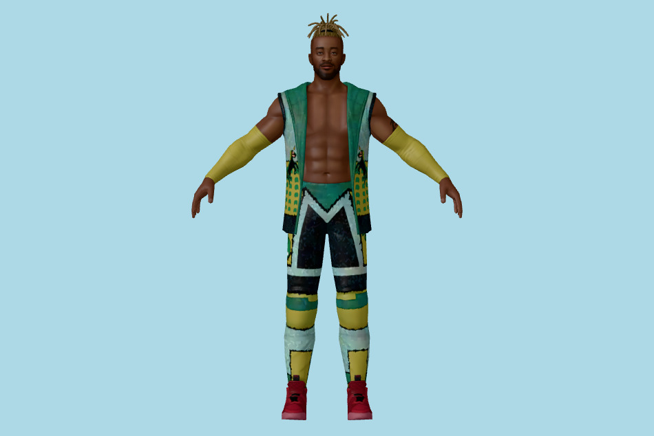 King of Fighters: All Star WWF Kofi Kingston 3d model