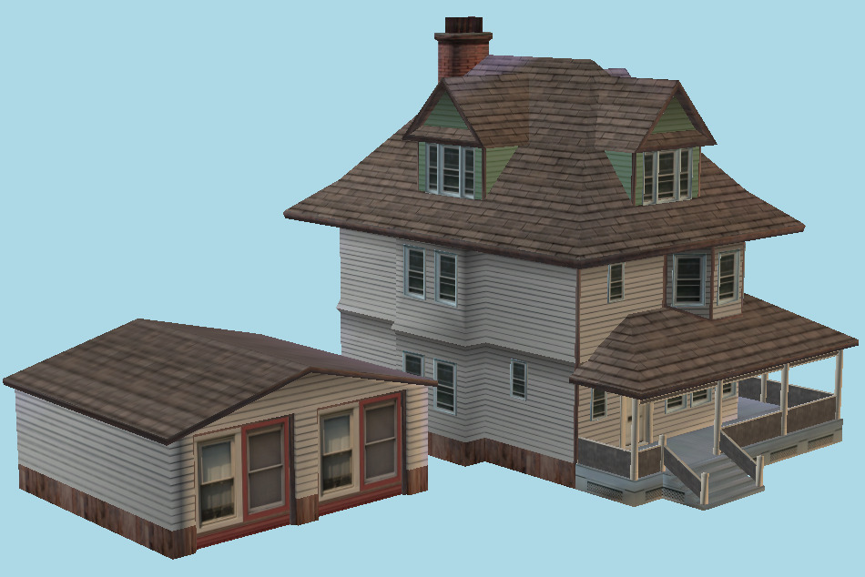 House Building City 3d model