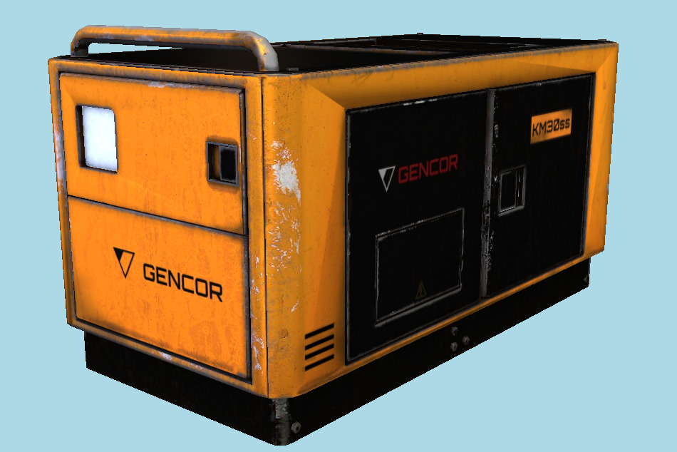 Diesel Power Generator 3d model