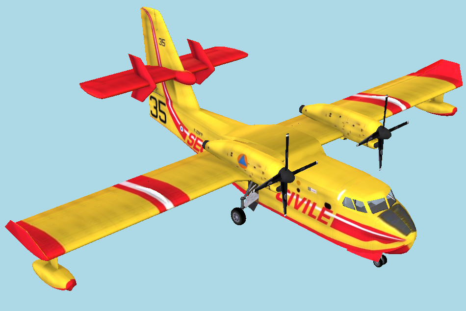 CL415 Aircraft 3d model
