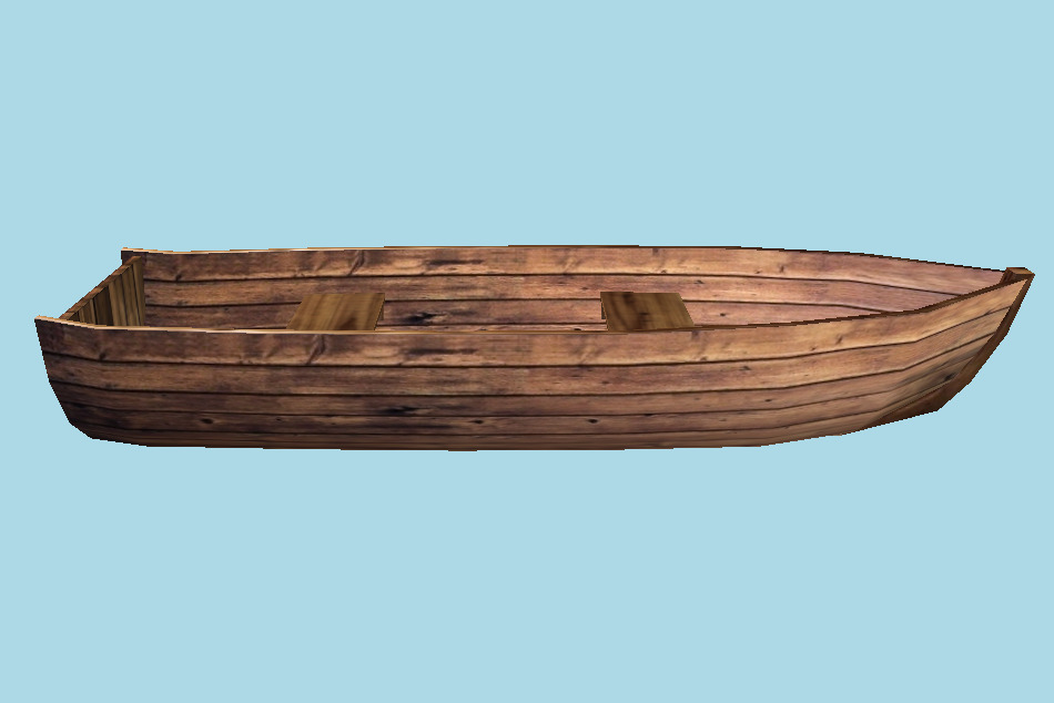 Small Fishing Boat 3d model
