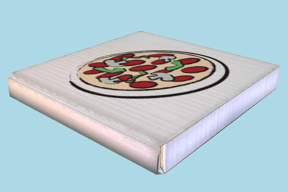 Pizza Box 3d model