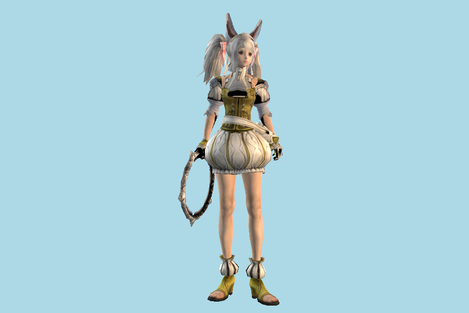 Elf Rabbit Girl 3d model