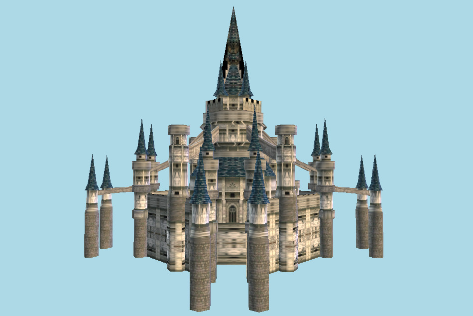The Legend of Zelda: Twilight Princess Hyrule Castle (Background) 3d model