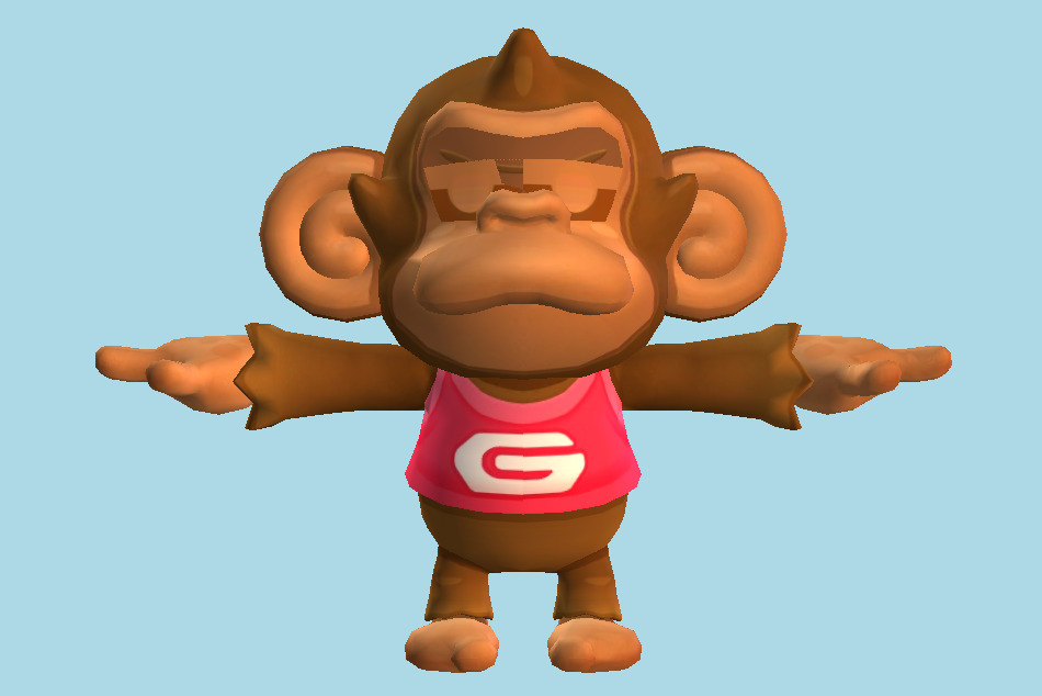 Super Monkey Ball: Banana Blitz GonGon Monkey 3d model