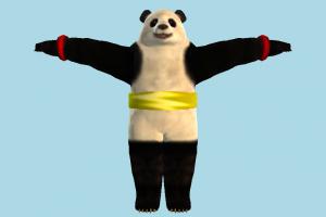Panda panda, animal-character, tekken, bear, character, animal, animals, cartoon
