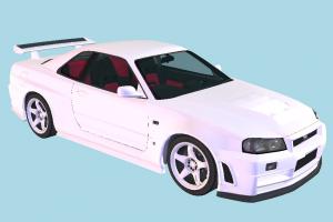 Nissan Car Nissan-Skyline-GTR-R34-NISMO