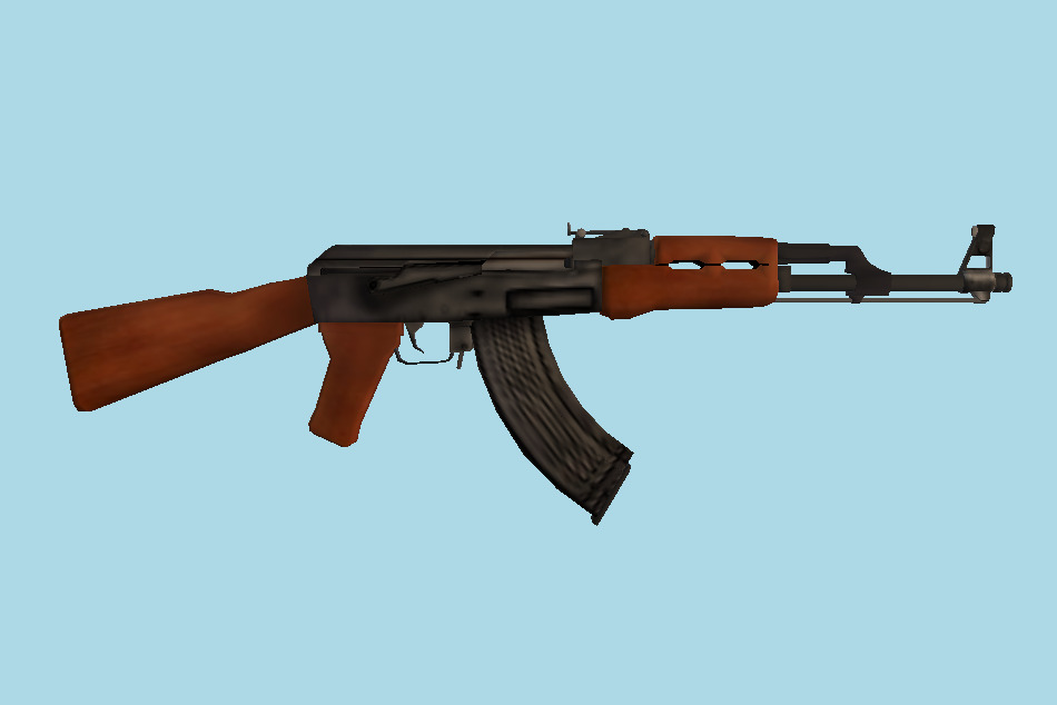 Gun AK47 N130515 3d model