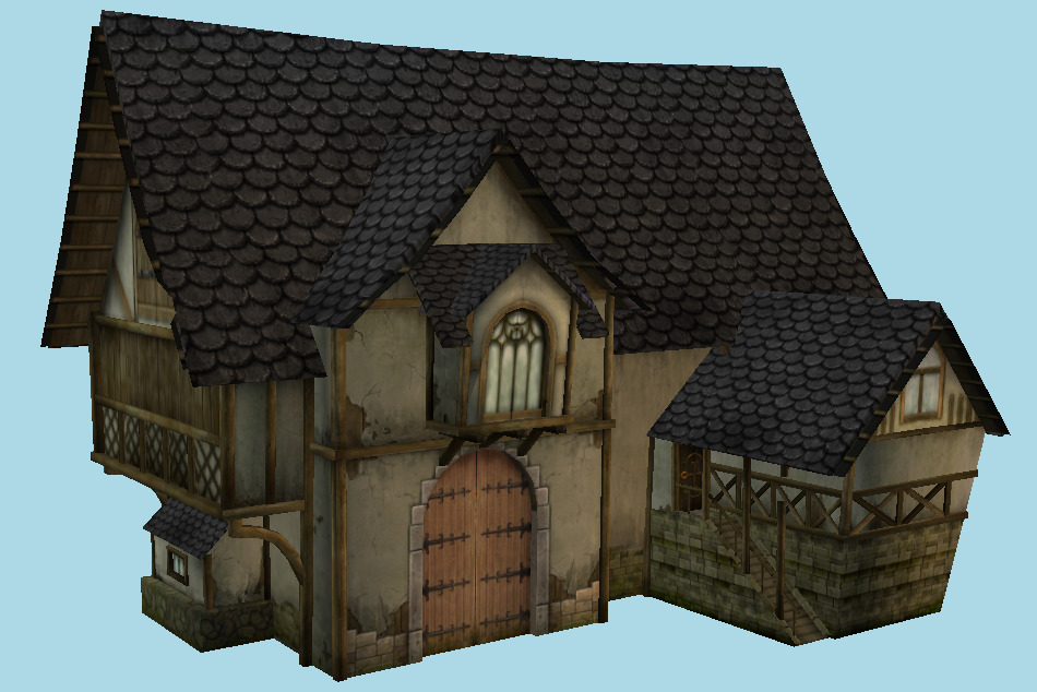 Medieval Town House 3d model