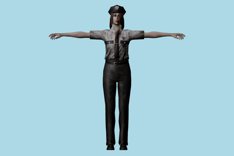 Resident Evil: Chronicles - Police Zombies 3d model
